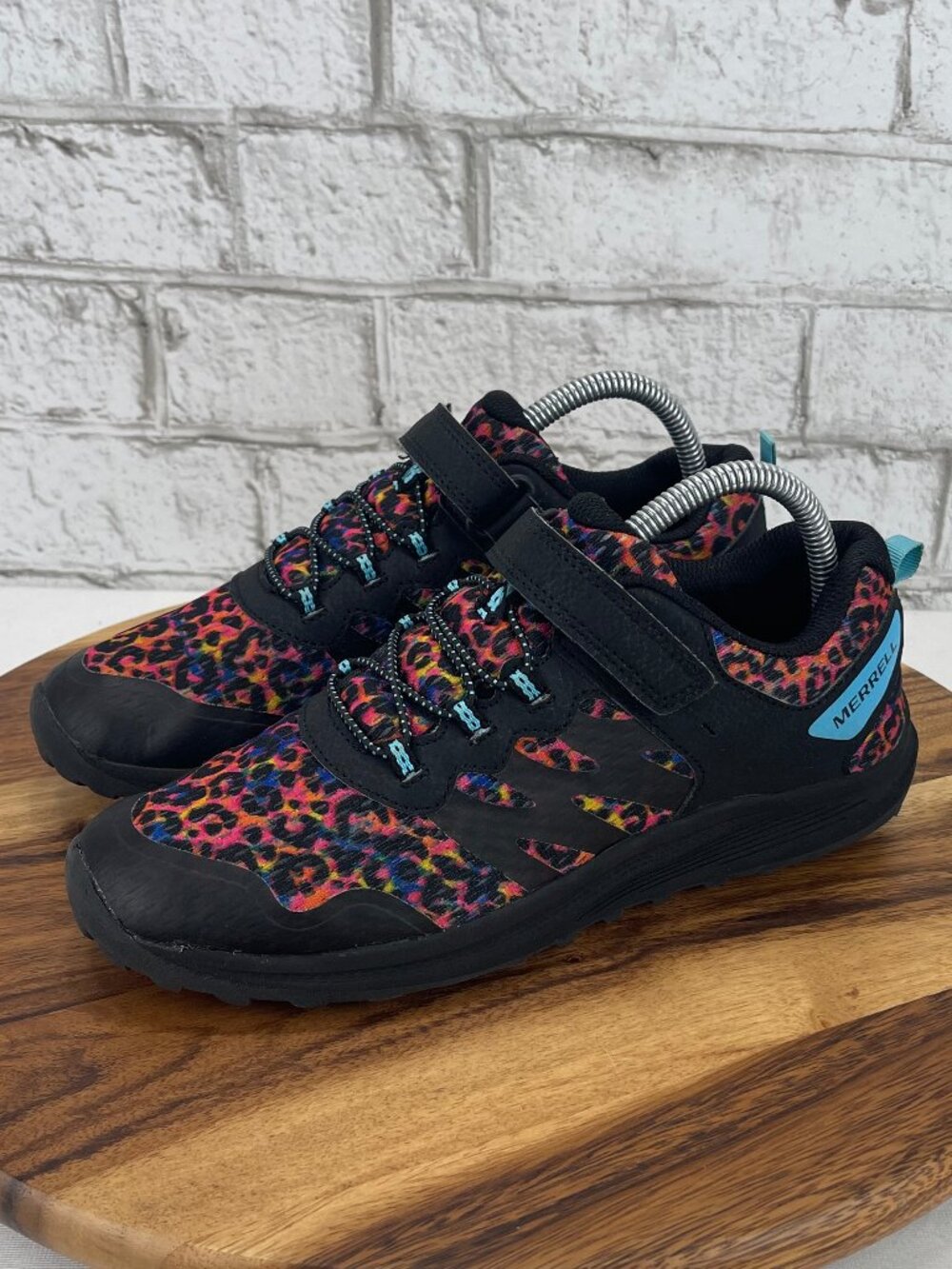 Merrell Nova 3 Kids Sz. 6M Rainbow Leopard Trail Running Shoes Sneakers MK166788